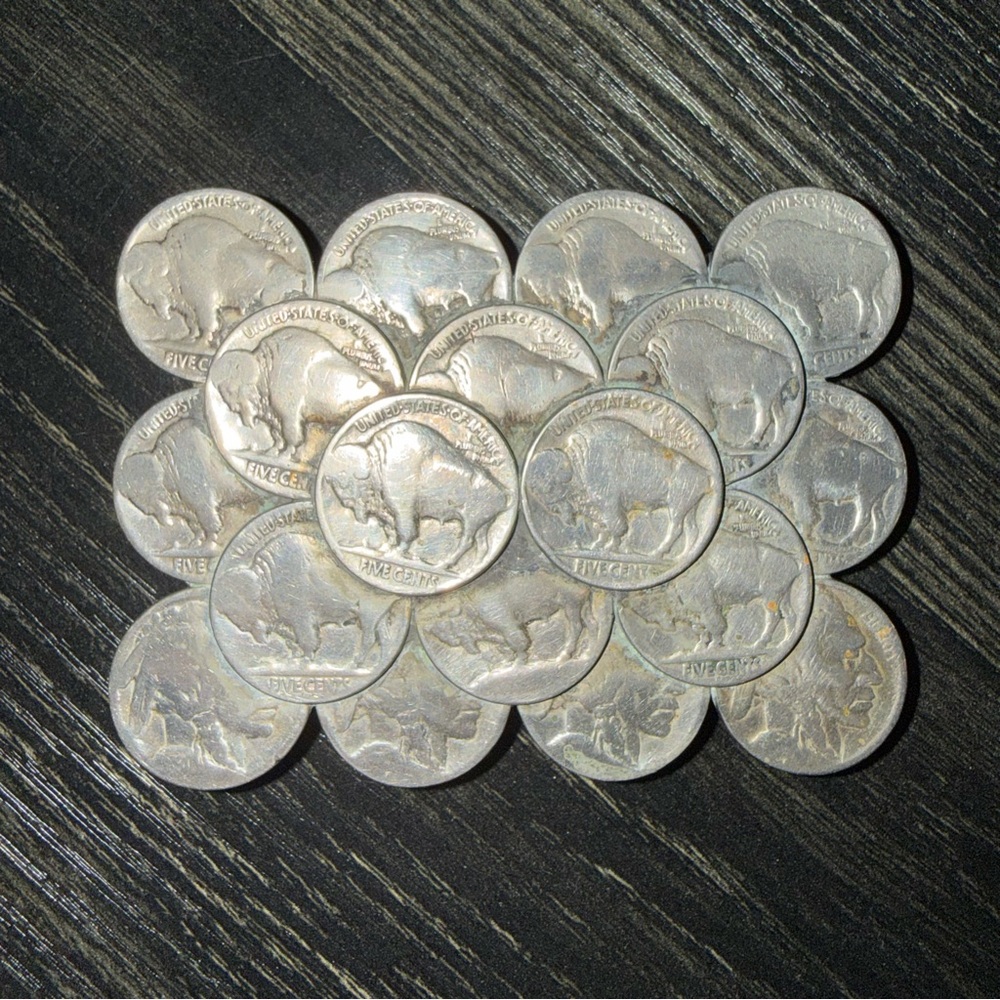 Vintage Buffalo Nickel Coin Belt Buckle